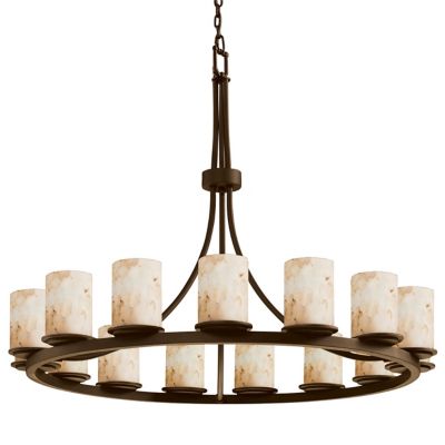 Alabaster Rocks! Ring Chandelier by Justice Design Group - Starlight Lighting USA and Canada